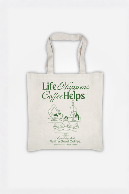 coffee helps shopper bag