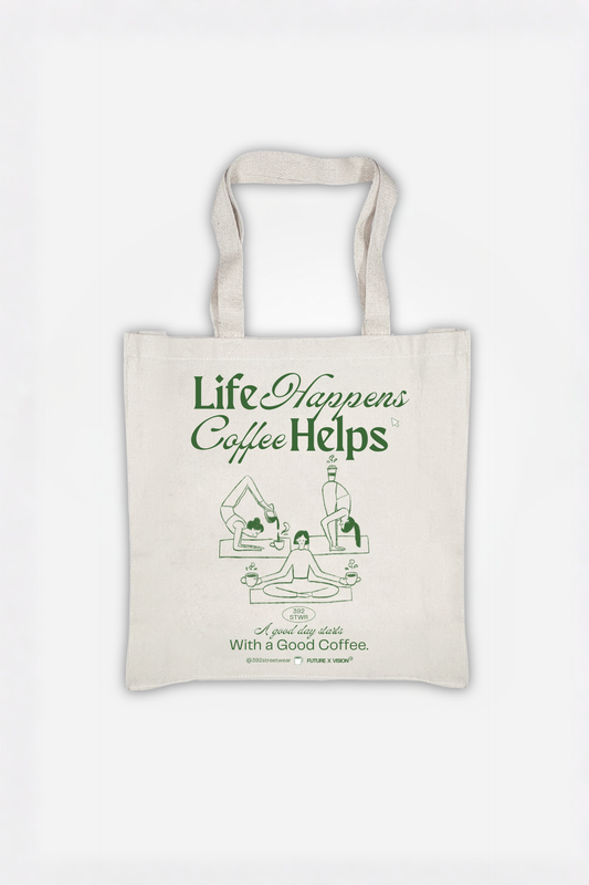 coffee helps shopper bag