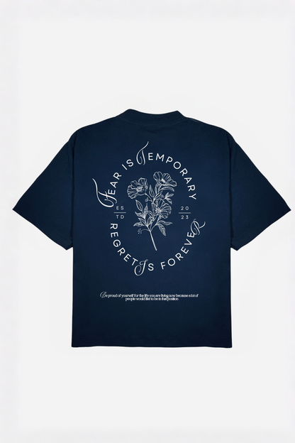 Flores relaxed cropped fit  T-shirt