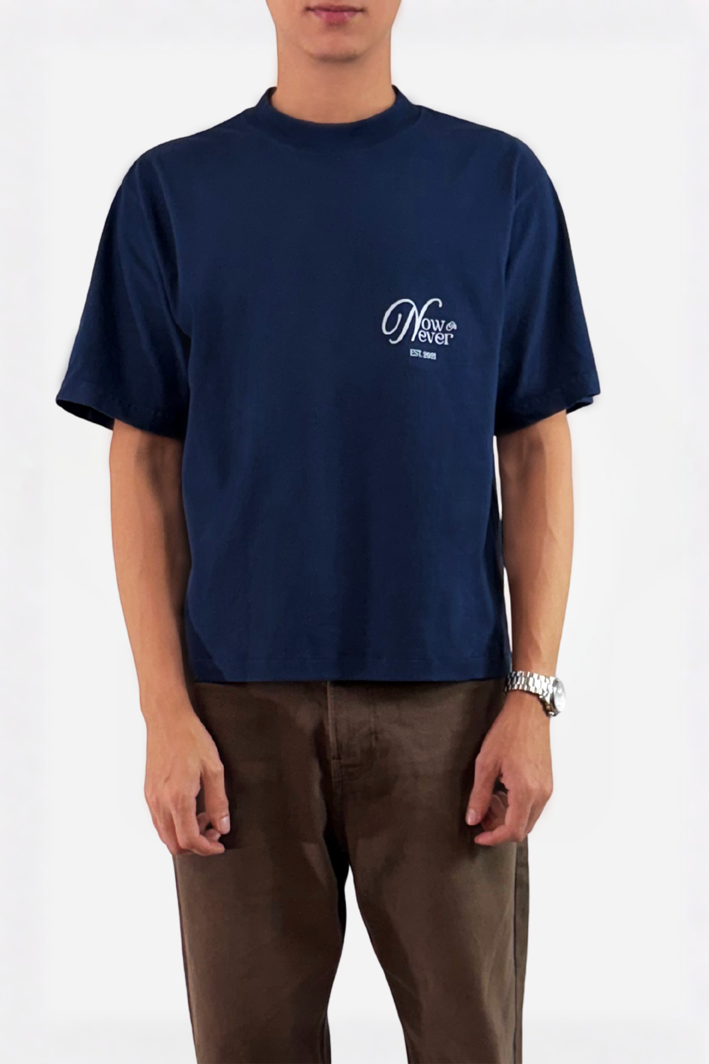 Flores relaxed cropped fit  T-shirt