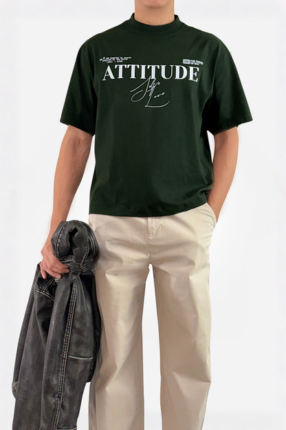 Attitude relaxed cropped fit T-shirt