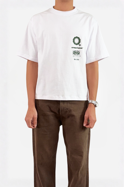 Streetwear relaxed cropped fit T-shirt