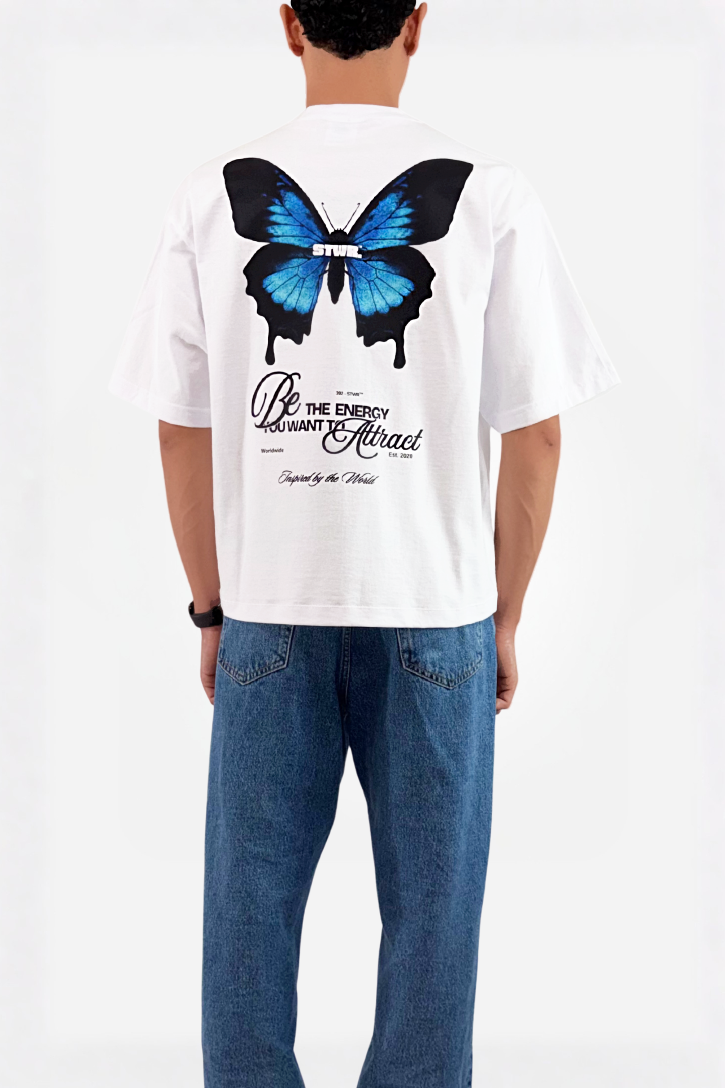 Mariposa relaxed cropped fit T-shirt