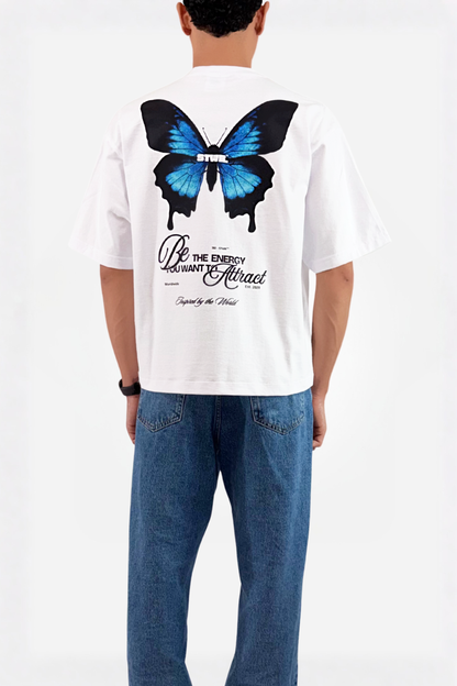 Mariposa relaxed cropped fit T-shirt