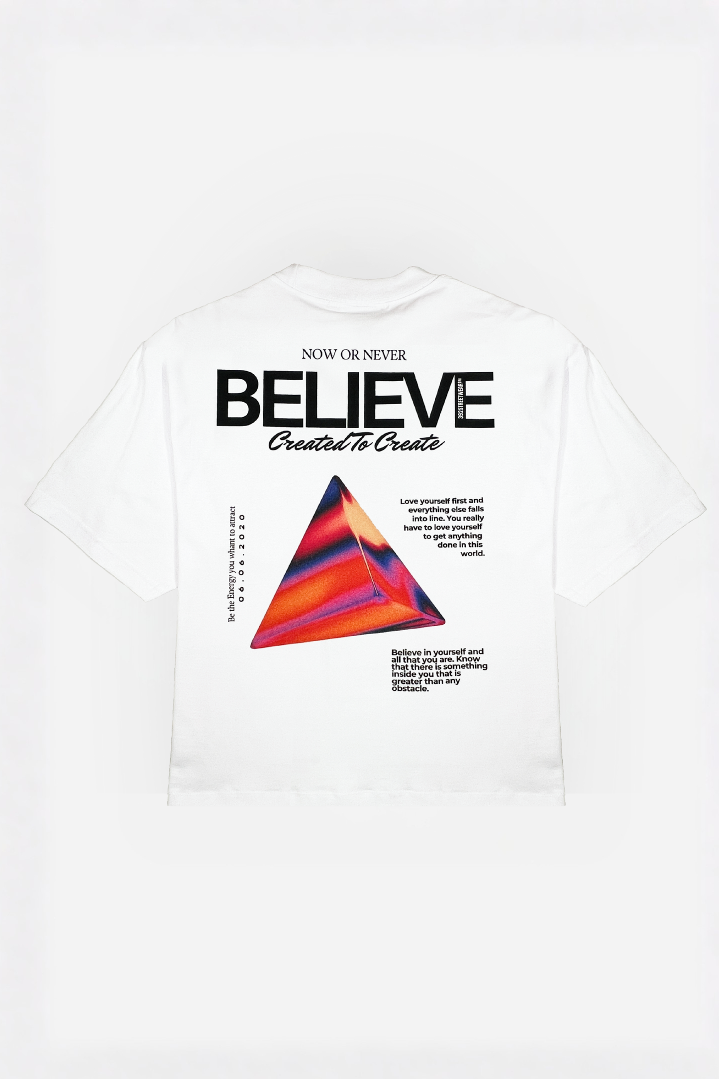 Believe relaxed cropped fit T-shirt