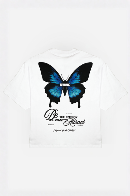 Mariposa relaxed cropped fit T-shirt