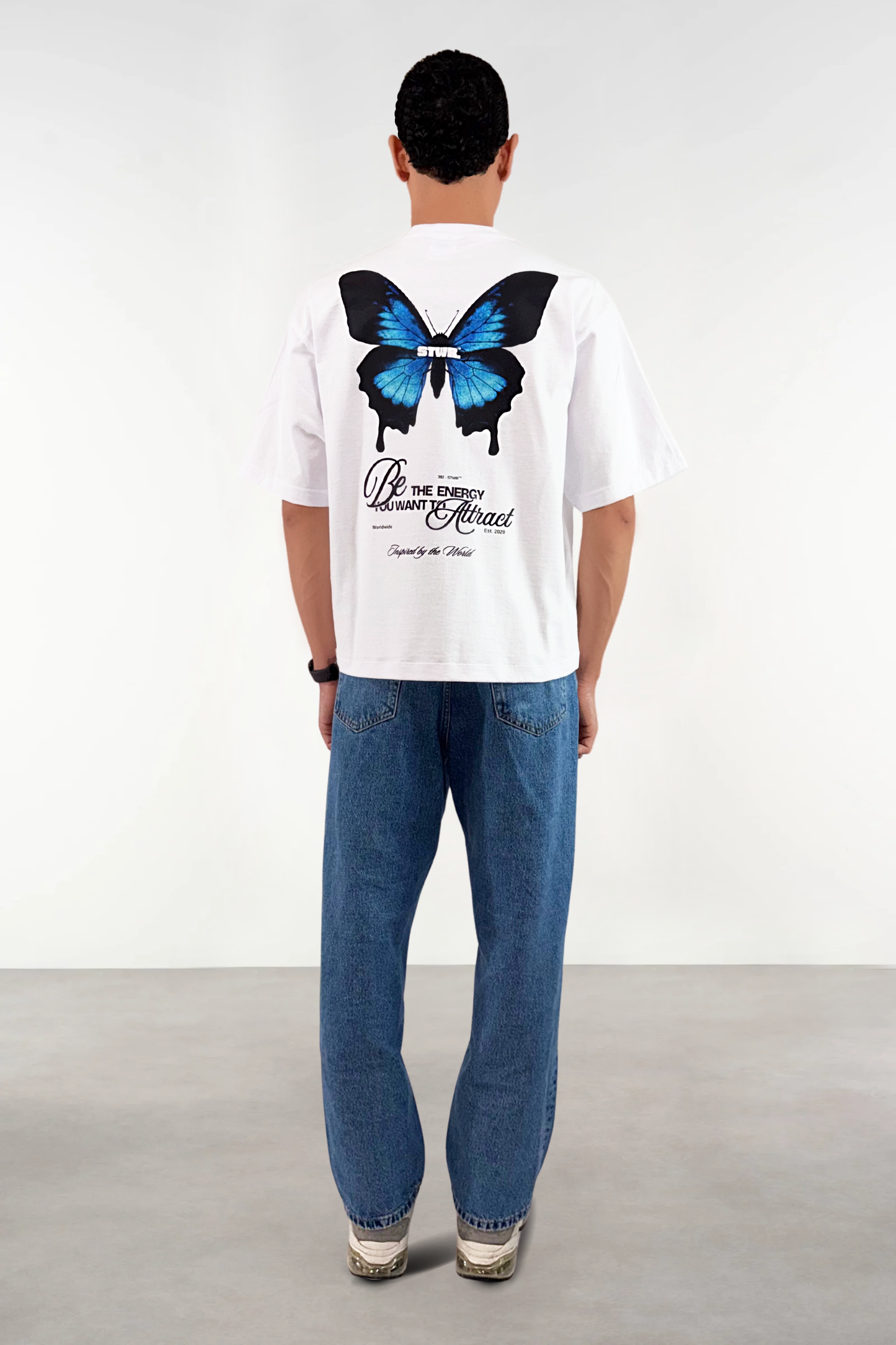 Mariposa relaxed cropped fit T-shirt