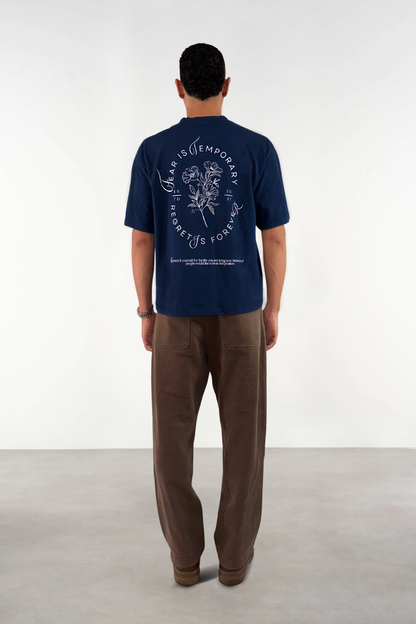 Flores relaxed cropped fit  T-shirt