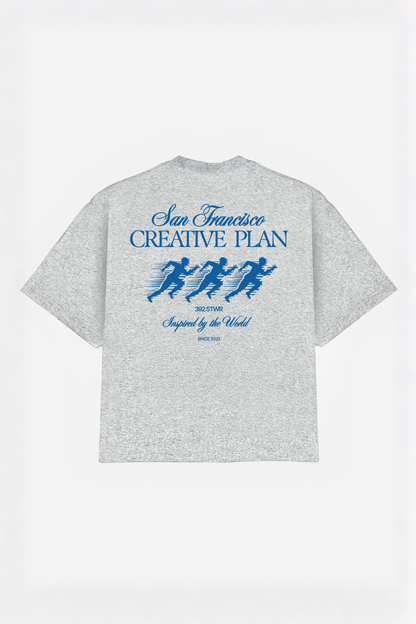 creative relaxed cropped fit T-shirt