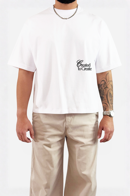 Believe relaxed cropped fit T-shirt