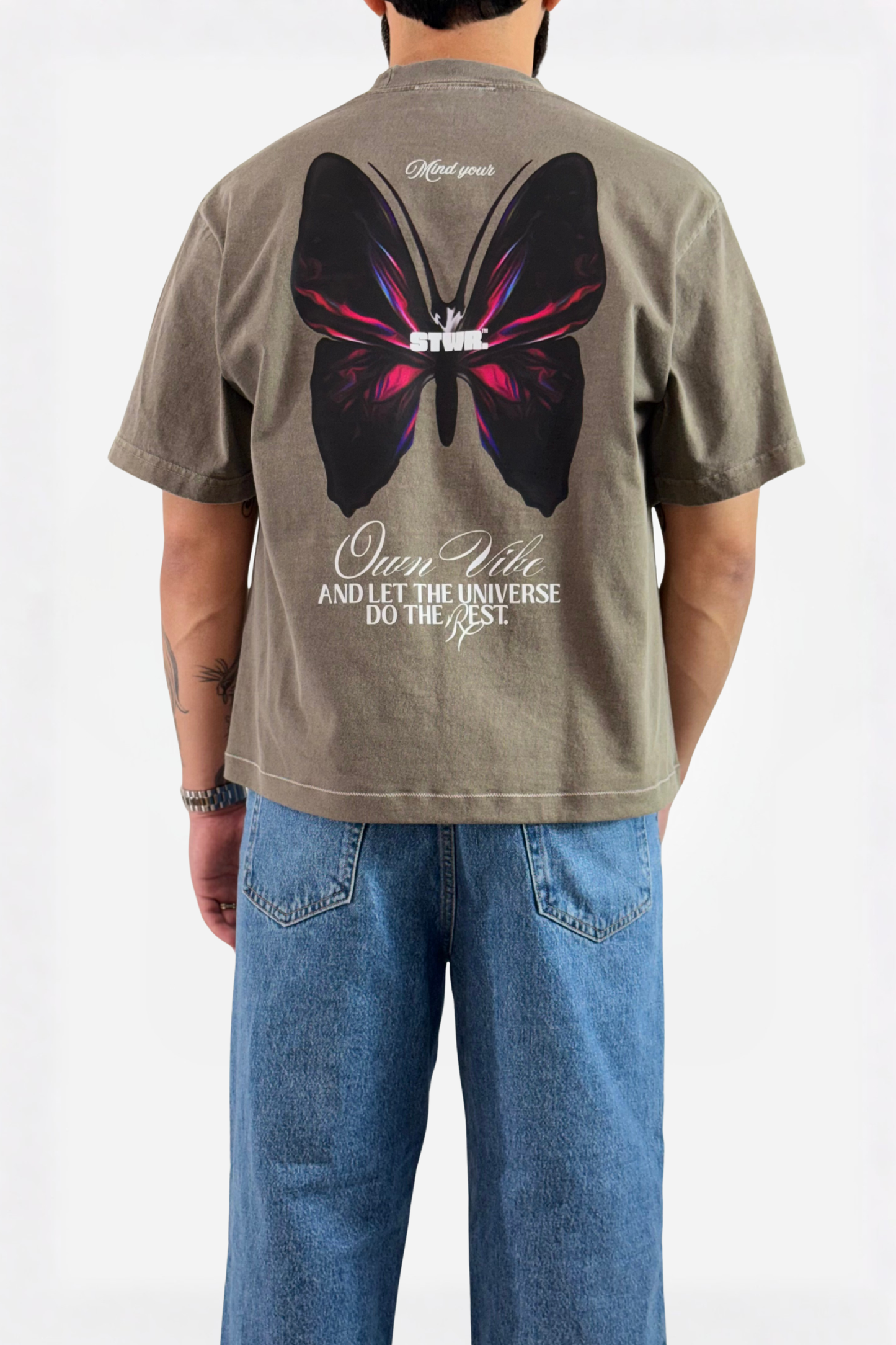 Own vibe relaxed cropped fit T-shirt